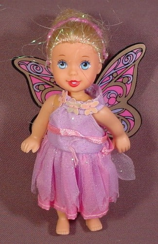 Kid Kore 1995 Doll With Blond Hair, Dress With Wings, 4 3/45" Tall,