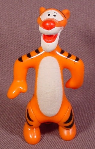 Disney Winnie The Pooh Tigger PVC Figure With Fuzzy Tummy, 3 3/8"