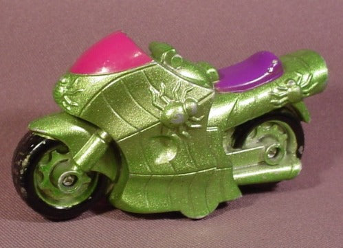 Wendy's Restaurant 1997 Sonic Cycles Green Spider Motorcycle, 3 5/8