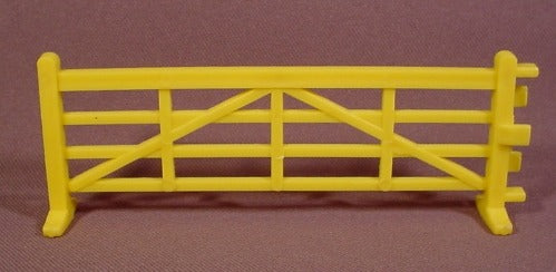 Yellow Fence Section, 4" Long 1 3/4" Tall, Link Together, Female En