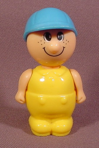 Little People Person With Yellow Clothes & Blue Baseball Hat, 2 5/8