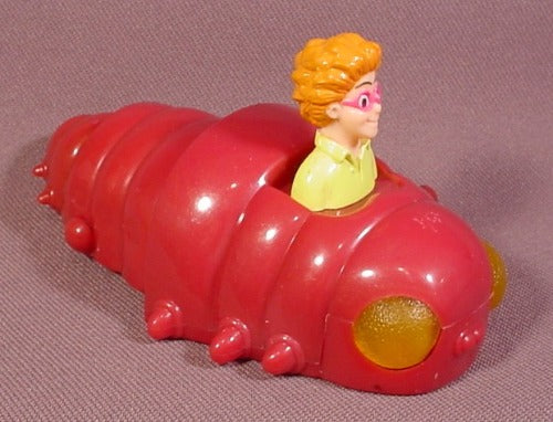 Burger King 1998 Bug Riders Iq On A Wind Up Caterpillar Toy, 4" Lon