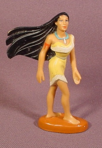 Disney Pocahontas PVC Figure, Wind Blowing Hair, 2 5/8" Tall