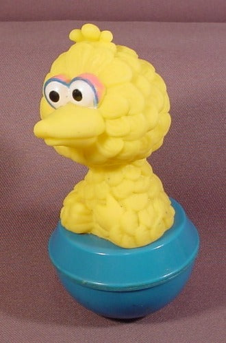 Sesame Street Big Bird Weeble Style Toy, 5" Tall, Jim Henson