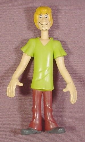Scooby-Doo Bendy Shaggy Figure, 5 1/8" Tall, 1999 Hanna-Barbera