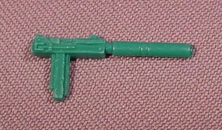 Gi Joe Dark Green Ingram Mac-11 Weapon From 1985 Accessory Pack #3,
