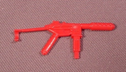 Gi Joe Red Submachine Gun From 1985 Battle Gear Accessory Pack #3,