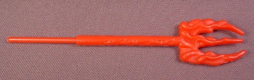 Red Flame Trident Weapon Accessory For Scream Action Figure, 4 3/4"