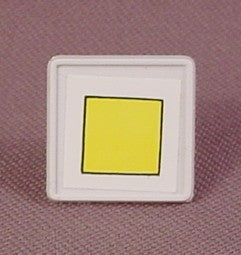 Playmobil White Diamond Shaped Sign With A Yellow Square Sticker