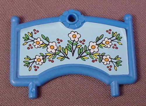 Playmobil Blue Wagon Side With A Flower Sticker On Both Sides