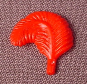 Playmobil Red Wide Curved Feather