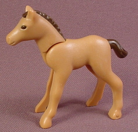 Playmobil New Style Tan Baby Horse Or Foal Animal Figure