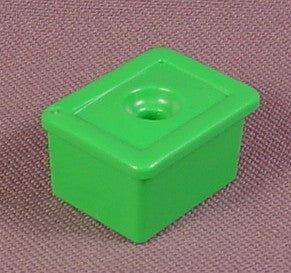 Playmobil Green Rectangular Flower Pot With A Single Hole