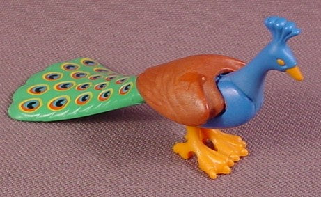 Playmobil Peacock With A Closed Tail Bird Animal Figure