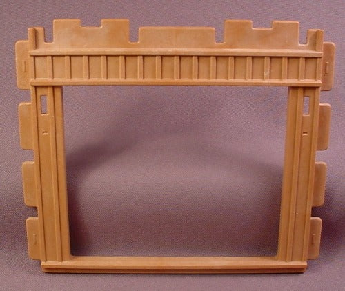 Playmobil Brown Wooden Wall With A Large Opening