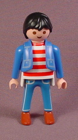 Playmobil Male Man Figure, Blue Jeans & Denim Jacket, 3186 3246 335