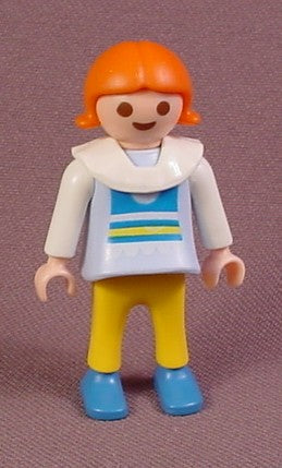 Playmobil Female Girl Child Figure With Yellow Pants