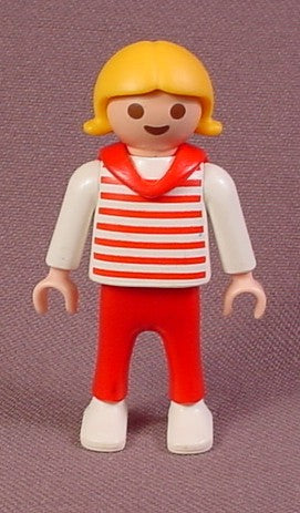 Playmobil Female Girl Figure, Red & White Sailor Suit, 3276 3821 40