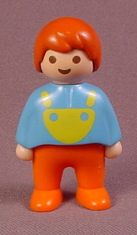 Playmobil 123 Boy Child Or Baby Figure In A Blue Shirt, 6630 6915