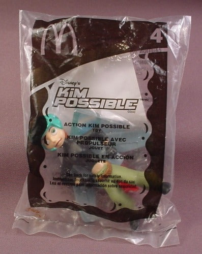 Mcdonalds 2003 Disney Action Kim Possible Toy, Sealed In Original B