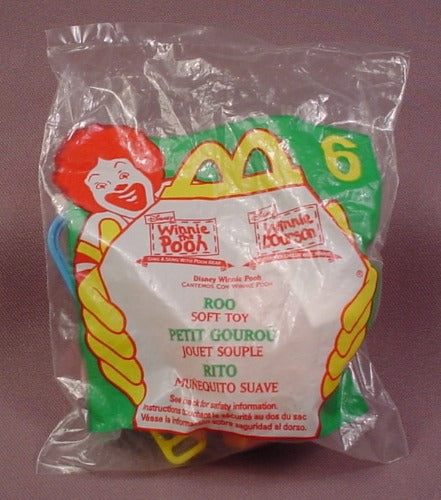 Mcdonalds 1999 Disney Winnie The Pooh Roo With Clip Toy, Sealed, #6