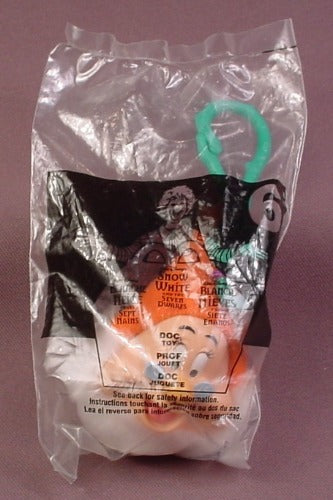 Mcdonalds 2001 Disney Snow White Doc Toy, Sealed In Original Bag, #