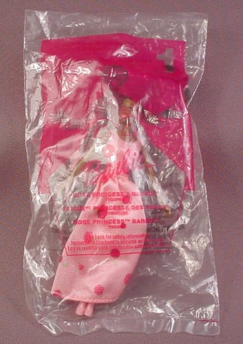 Mcdonalds 2001 Rose Princess Barbie Toy, Sealed In Original Bag, #1