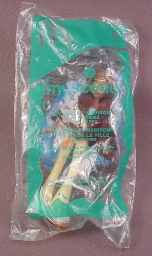 Mcdonalds 2004 My Scene Barbie Madison Toy, Sealed In Original Bag,