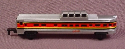 Micro Machines 1989 Silver Red & Yellow Passenger Car, Type 5 ,Galo