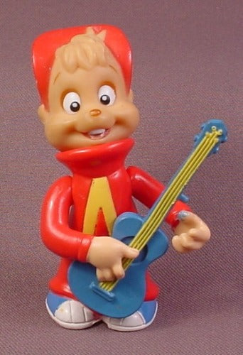 Alvin Playing The Guitar Figure, 3 1/2" Tall