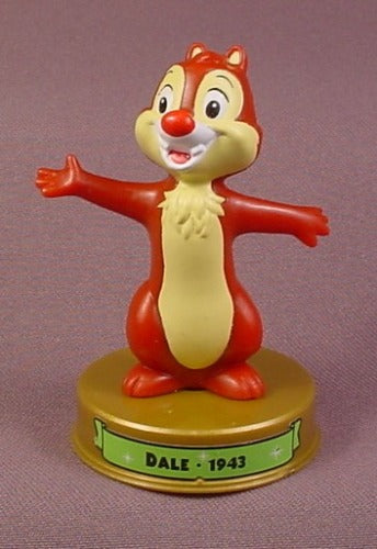 Mcdonalds Disney 100 Years Of Magic Dale Figure On Base, Chip & Dal