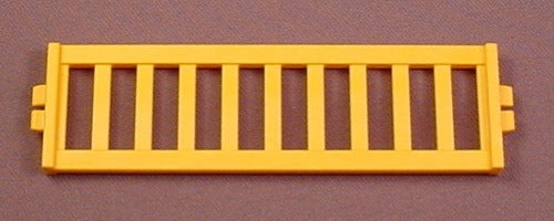 Playmobil Yellow Orange Low Fence With Vertical Slats, 4343 4344