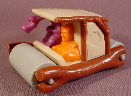 The Flintstones Fred & Dino In Car Candy Container Toy, 3 1/2" Long