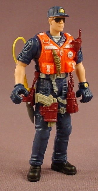 Chap Mei Rescue Worker With Sunglasses Action Figure, 4 Inches Tall, Rescue Squad Series