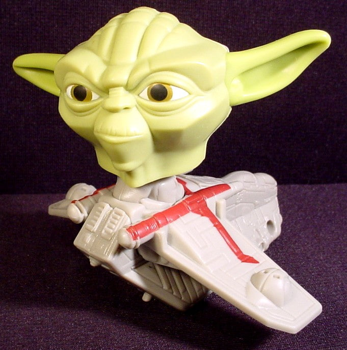 Star Wars Talking Yoda Bobblehead Toy, "May The Force Be With You"