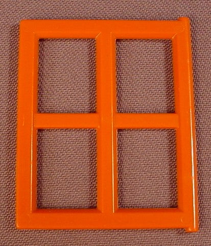 Playmobil Orange Brown Window Mullion, 2 By 2 Frames, Red Brown, 5301, 30 24 9880