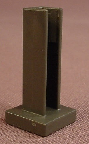 Playmobil Dark Gray Sign Post Or Stand, Has A System X Socket In The Bottom, 1 1/4 Inches Tall, Signpost, 4304 6343, Grey, 30 25 5720