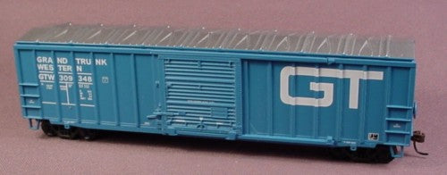 Oo Scale Gauge Blue Grand Trunk Western Box Car Boxcar Gtw 309348,