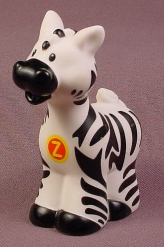 Fisher Price 2004 Zebra Animal Figure With Letter Z A To Z Learning