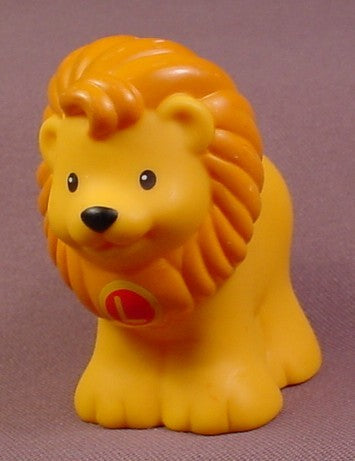 Fisher Price 2004 Lion Animal Figure With Letter L, A To Z Learning