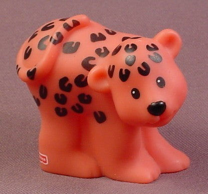 Fisher Price 2002 Female Leopard Animal Figure. Pink, B1506