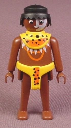Playmobil Adult Male Jungle Native Figure, Leopard Skin Collar & Lo