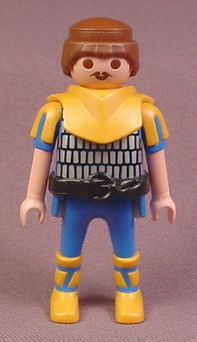 Playmobil Adult Male Guard Figure, Leather Collar, Gold Boots Wrapp