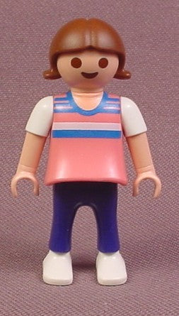 Playmobil Female Girl Child Figure In A Pink Shirt