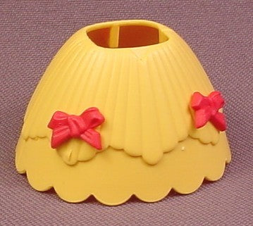 Playmobil Yellow 2 Piece Hoop Skirt Dress With 2 Red Bows