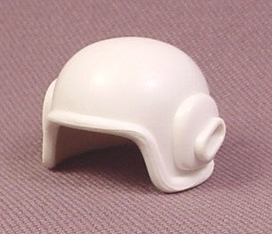 Playmobil White Helicopter Pilot Helmet With Slot For Microphone