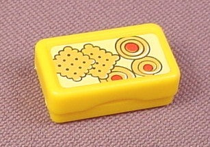 Playmobil Yellow Small Rectangular Case With A Lid, 3254 61 1220, The Sticker Is 30 89 5860