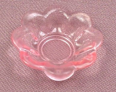 Playmobil Transparent Light Pink Bowl With Petal Shaped Edges