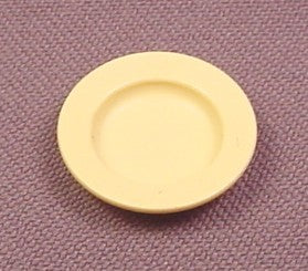 Playmobil Light Yellow Round Modern Plate Dish, 4062 4145 5317 5763