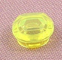 Playmobil Transparent Or Clear Light Green Oval Jewel Or Gem